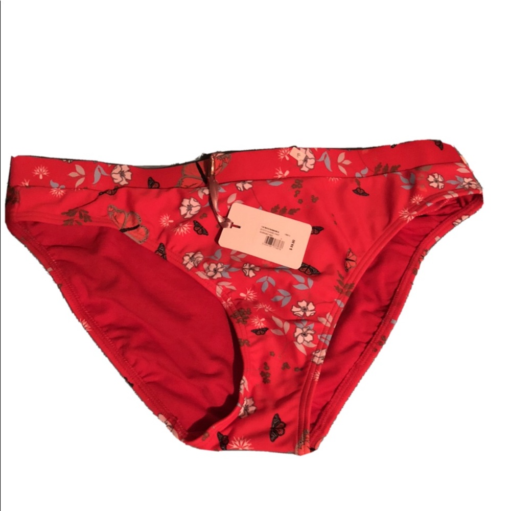 New Ted Baker Red Bikini Swim Bottom